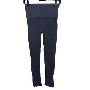 SPANX High-Waist Two-Tone Black Leggings